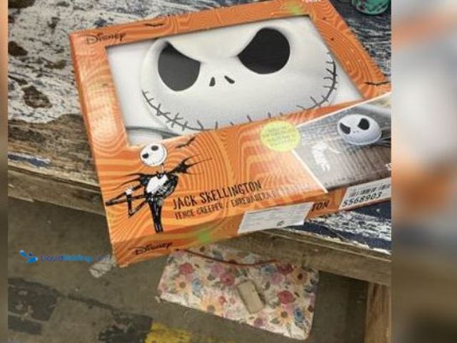 Lot 49-2026354 - Lot of (2).Disney Jack Skellington Halloween Fence Creeper.  MODEL #191245282914. MSRP: $28.00. Unus...