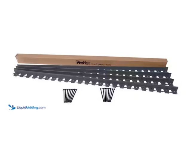 Lot 49-1578321 - ProFlex 24 ft. Paver Edging Project Kit in Black, Model # 1260HD-24C, Unused, Has attachments.  Ref#...
