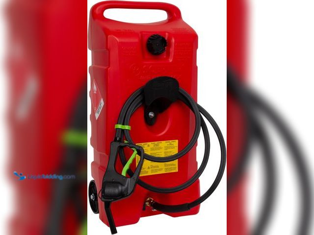 Lot 49-5553225 - Scepter Duramax Flo ’N Go 14 Gallon Gas Caddy, 53 Liter Fuel Tank, Red | Original Version, Portable ...