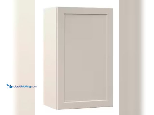 Lot 49-3639419 - Hampton Bay Designer Series Melvern 18 in. W x 12 in. D x 30 in. H Assembled Shaker Wall Kitchen Cab...