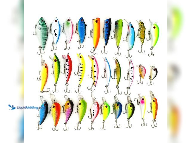 Lot 49-5388460 - Fishing Lure 30 Piece Set Various Styles/Colors - NEW - Includes 30 different Fishing Lures in vario...