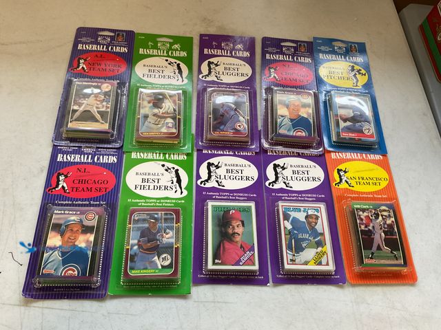 Lot 49-5314790 - Other LOT OF 10 VINTAGE SPORTS AMERICA CLUB BASEBALL CARD PACKS INCLUDING BEST FIELDERS, BEST SLUGGE...