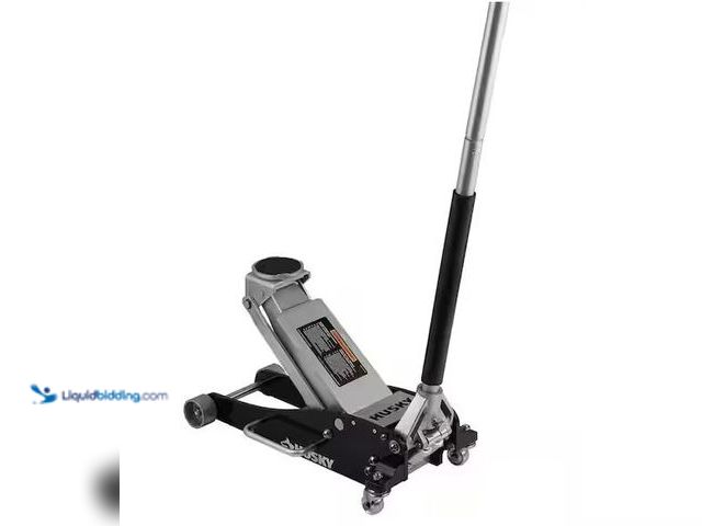 Lot 49-1568397 - Husky 3-Ton Aluminum/Steel Floor Jack Model # HPL4751, Used  Ref#HD0108