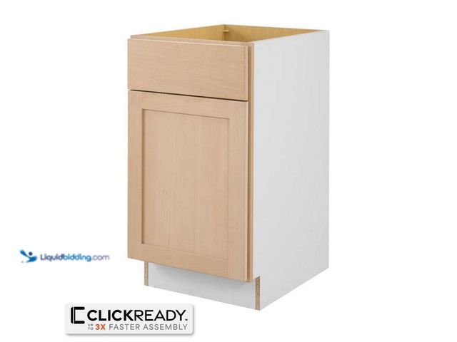 Lot 49-3540035 - Hampton Bay
18 in. W x 24 in. D x 34.5 in. H Ready to Assemble Base Kitchen Cabinet in Unfinished w...