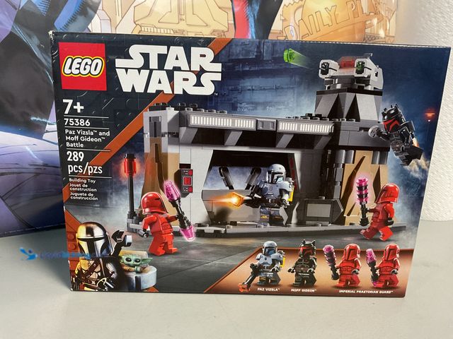 Lot 49-1820872 - COLLECTIBLE AWESOME LEGO STAR WARS PAZ VIZSLA AND MOFF GIDEON BATTLE 75386 289 PCS/PZS SET. AMAZING ...