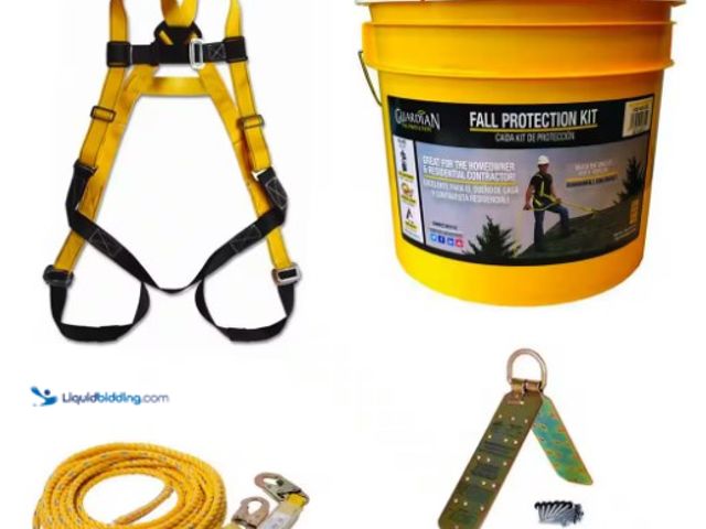 Lot 49-1516591 - Guardian Fall Protection Rooftop Safe-Tie Bucket Kit, model # 00815-QC, unused.  Ref#HDSR0710