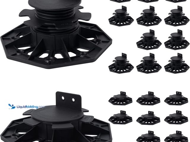 Lot 49-5487493 - 14Pack Adjustable Plastic Pedestal Paver,Floor Slate Support Floor Lift,Deck Support Floor Raising (...