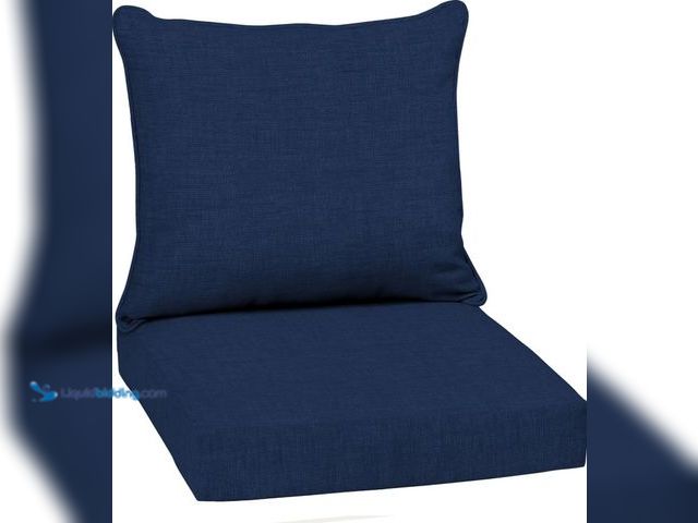 Lot 49-5552950 - Arden Outdoor Deep Seat Cushion Set, 22x24, Sapphire Blue. B0BH9G8RVM. Unused.