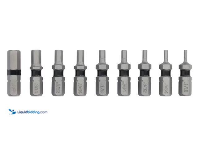 Lot 49-2000275 - Lot of (2) 3-packs of DEWALT TOUGH GRIP Screwdriver Bit Set 9-Piece, Model # DWAF1HSTG9, New (Six to...
