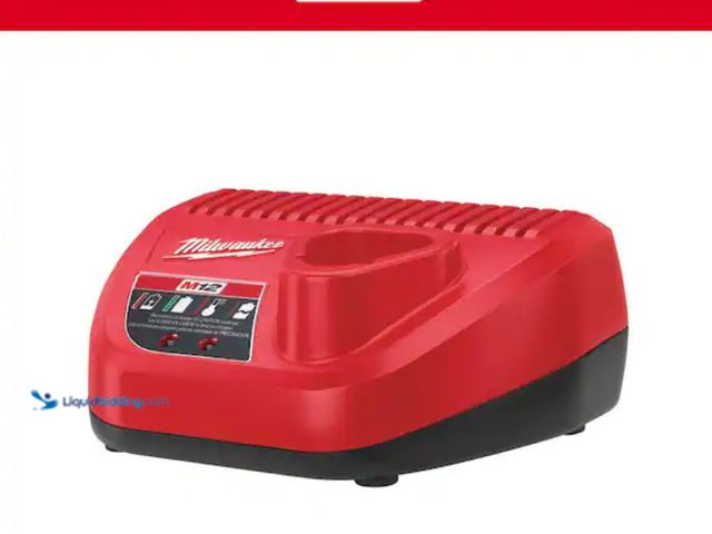 Lot 49-1623632 - Milwaukee M12 12-Volt Lithium-Ion Battery Charger, Model # 48-59-2401, Slightly used, No battery, Ha...