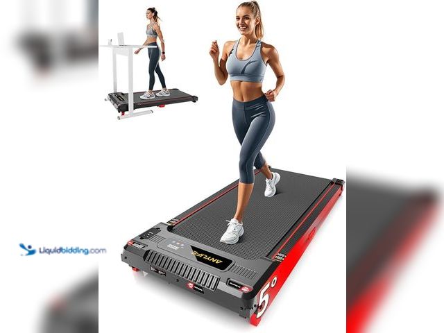 Lot 49-3472650 - Walking Pad Treadmill, Any life Incline Walking Pad Under Desk Treadmill 330lb Capacity, 2.5HP Porta...