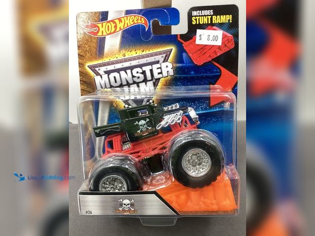 Lot 49-910662 - New Other Hot Wheels Monster Jam #26 Bone Shaker Monster Truck Die Cast Model Vehicle and Stunt Ramp...