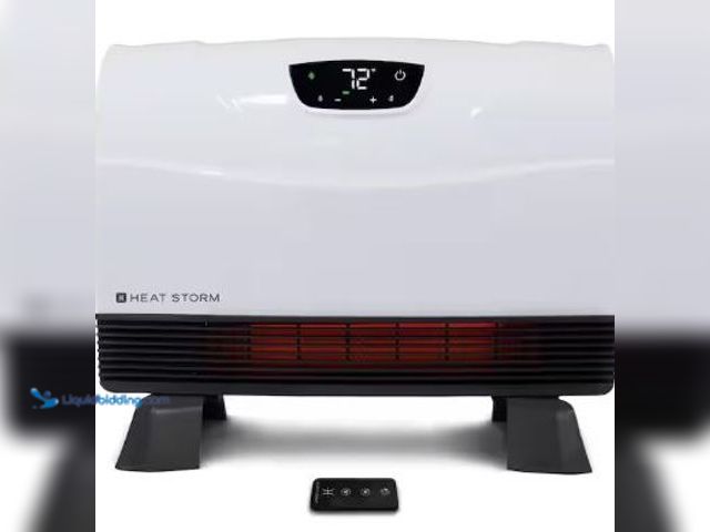 Lot 49-1517299 - Heat Storm Pheonix Floor to wall unit 1500-Watt Infrared quartz Portable Heater With Built in thermo...