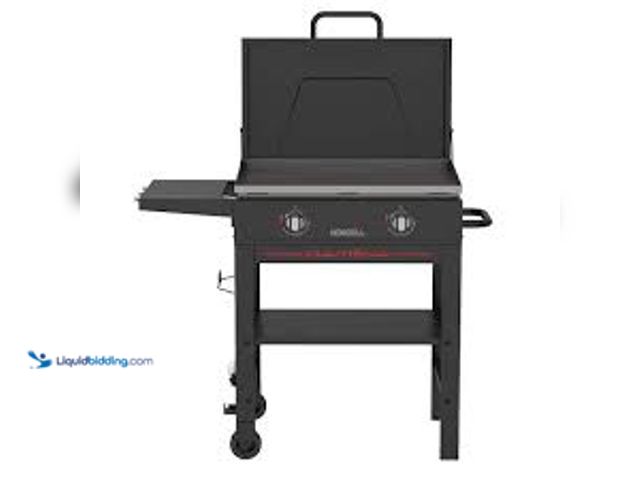 Lot 49-5439073 - Nexgrill Daytona 2 Burner Propane Gas Griddle in Black with PVC Cover. Model # 720-1115C. Unused (bo...