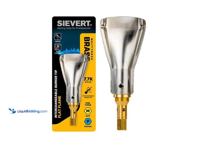 Lot 49-2024111 - Lot of (3)- SIEVERT Multi-Torch Brass Interchangeable Flat Flame Burner Tip (Fuel Not Included). Mod...