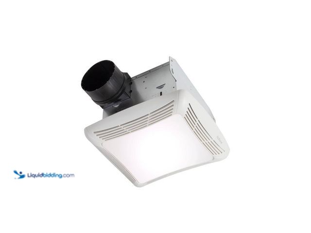Lot 49-5453397 - Broan-NuTone 80 CFM Ceiling Bathroom Exhaust Fan with Light. [Model # HB80RL] Unused