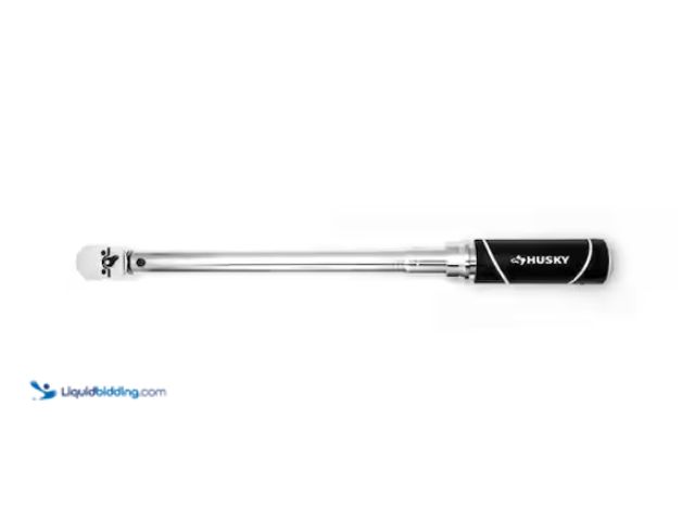 Lot 49-1574947 - Husky 3/8 in. Drive Torque Wrench 20 ft./lbs. to 100 ft./lbs., Model # H3DTWA, Used, Scuffs & scratc...