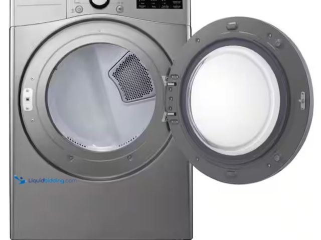 Lot 49-1623742 - LG 7.4 cu. ft. Ultra Large Capacity vented Stackable Electric Dryer with Sensor Dry in Graphite Stee...