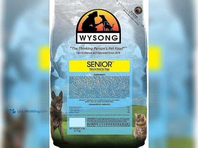 Lot 49-5543662 - QTY 2 - Wysong Senior Dry Dog Food  5lbs. New