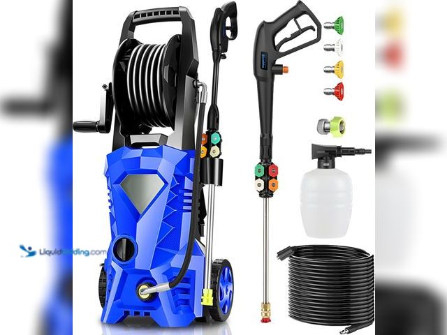 Lot 49-3531143 - Electric Pressure Washer 5000 PSI 2.8 GPM High Power Washer with 4 Pressure Nozzle and Foam Cannon, ...
