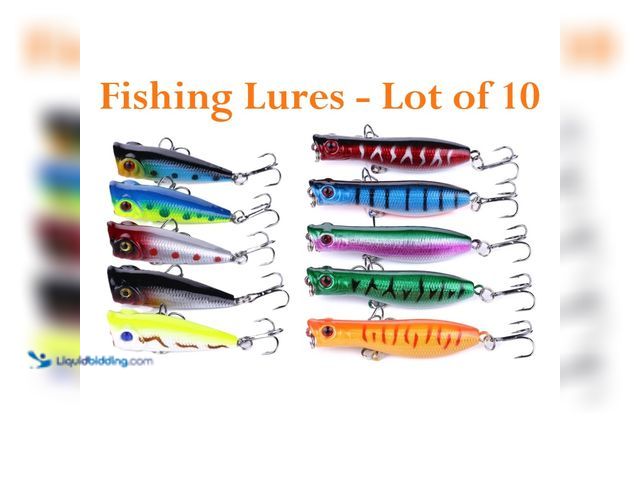 Lot 49-5492875 - Lot of 10 Crankbait Fishing Lures including (5) 1.97" 5g and (5) 2.36" 5g - NEW - The set includes a...