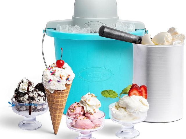 Lot 49-3564472 - Nostalgia Electric Ice Cream Maker - Old Fashioned Soft Serve Ice Cream Machine Makes Frozen Yogurt ...