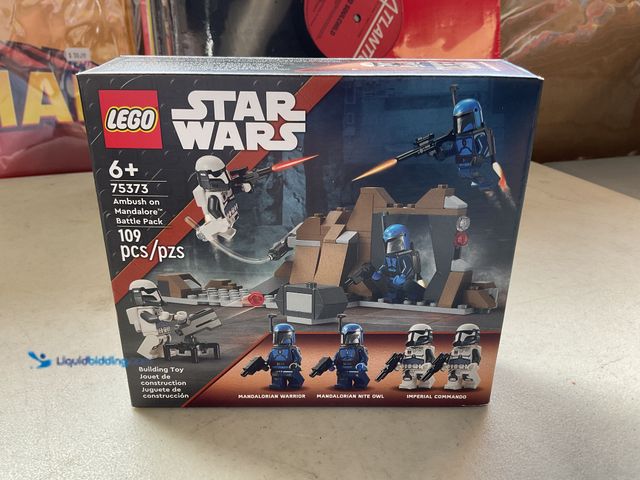 Lot 49-1830558 - COLLECTIBLE FACTORY SEALED LEGO STAR WARS AMBUSH ON MANDALORE BATTLE PACK 75373 #COINS0219