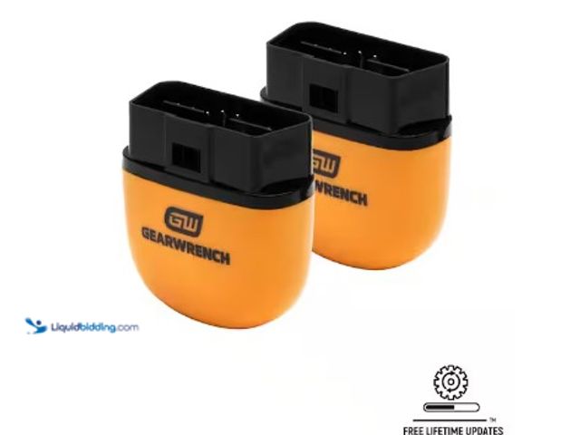 Lot 49-3615695 - (2-Pack) GEARWRENCH OBD2 Bluetooth Diagnostic Tester with GWSCAN App and Free Lifetime Software Upda...
