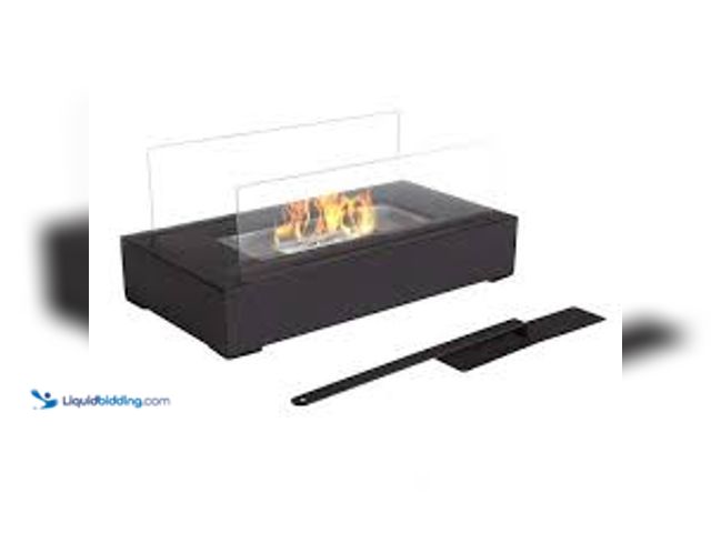 Lot 49-5485618 - Tabletop Fire Pit - Rectangular Indoor or Outdoor Ventless Fireplace - Clean Burning Portable Heat w...