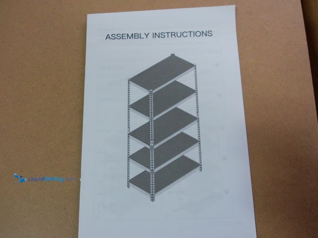 Lot 49-1555655 - 5 Teir Storage Shelving, Wooden Shelves, Black Metal Frame, Unused.  Ref#BULK1126