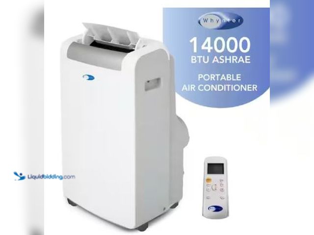 Lot 49-1517157 - Whynter
10,300 (DOE) BTU Portable Air Conditioner Cools 500 Sq. Ft. with Dehumidifier, Remote, and ...