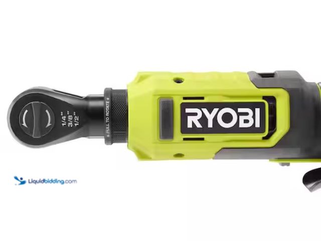 Lot 49-3433391 - PARTS AND REPAIR LOT - RYOBI ONE+ 18V Cordless Multi Size Ratchet (Tool Only), Model # PCL280B, For ...