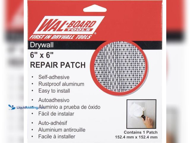 Lot 49-5413549 - Wal-Board Tools
6 in. x 6 in. Self Adhesive Drywall Repair Patch 10 PK NEW