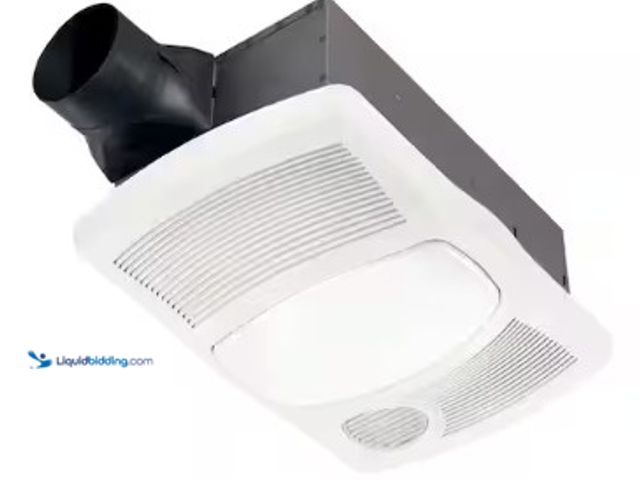 Lot 49-2025388 - Broan-NuTone 110 CFM Ceiling Bathroom Exhaust Fan with Light and 1500-Watt Heater, Model # 765H110L,...