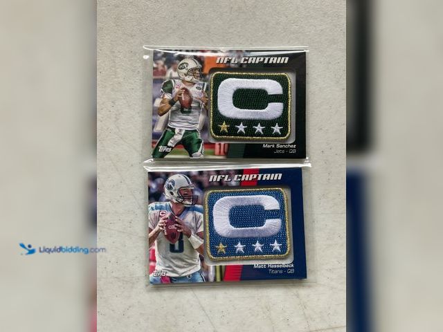 Lot 49-3503736 - Other LOT OF 2 2012 TOPPS COMMEMORATIVE NFL CAPTAINS PATCH CARDS INCLUDING MARK SANCHEZ AND MATT HAS...