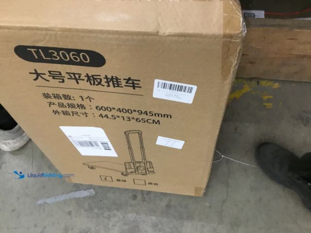 Lot 49-3536689 - Utility Trolley Cart (Black) Model:TL3060 Item is unused