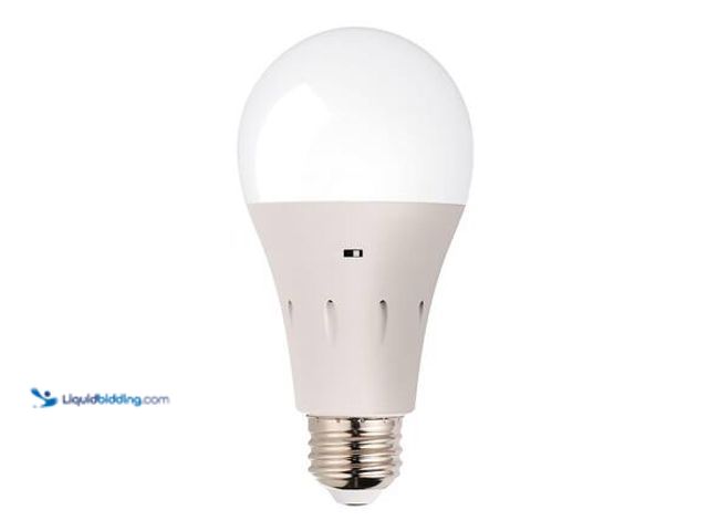Lot 49-5546780 - qty 6 - Sensor Brite 60-Watt A15 Soft White LED Light Bulb with Backup Battery Model # SBTBB-PD60 Ne...