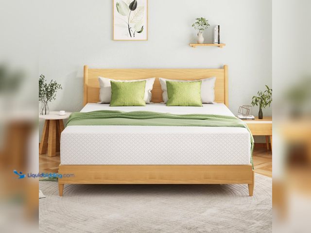 Lot 49-5581524 - EGOHOME King Size Memory Foam Mattress 12 Inch, Green Tea, Medium Firm Bed Mattress in A Box, Coolin...