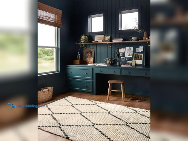 Lot 49-3531308 - Loloi Chris Loves Julia Alice Collection ALI-04 Cream/Black 3'-8" x 5'-8" Accent Rug. Model #B08KWLS...