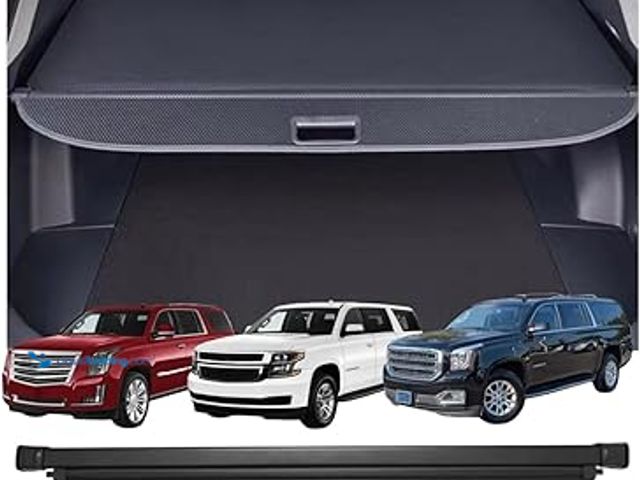 Lot 49-5454267 - Retractable Cargo Cover Compatible with Chevrolet Suburban Cadillac Escalade ESV GMC Yukon XL 2015-2...