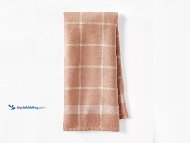 Lot 49-3563665 - Dual Sided Terry Kitchen Towel Terracotta Orange/Cream - Figmint™: Reversible Cotton Dish Towel, OEK...