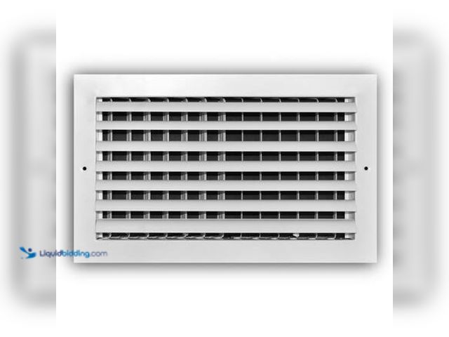 Lot 49-5546647 - Everbilt 14 in. x 8 in. 1-Way Aluminum Adjustable Curved Blade Wall/Ceiling Register Model # EA301HM...