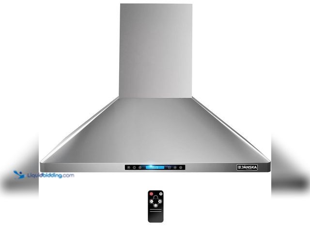 Lot 49-5414724 - 48 in. 1300 CFM Ducted Wall Mount Range Hood in Stainless Steel with SS Filters Digital Display LED ...