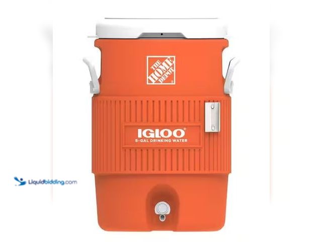 Lot 49-5573038 - IGLOO
5 Gallon Seat Top Beverage Jug Cooler, Unused with scuffs