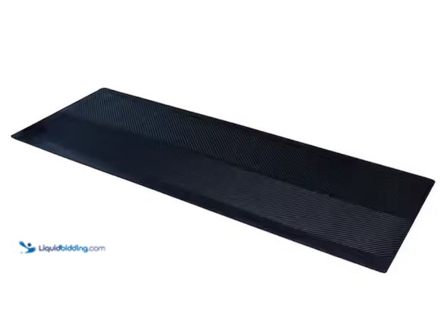 Lot 49-1631122 - ClimaTex Indoor/Outdoor Black 27 in. x 72 in. Rubber Runner Mat, Model # 9A-110-27C-6, Unused.  Ref#...