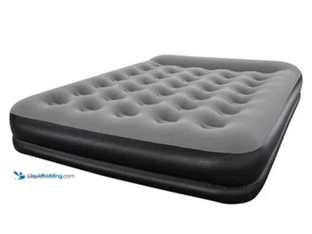 Lot 49-1625729 - Ozark Trail Queen Air Mattress, 13in Height, Built-In USB Pump, Supportive Coil Beams, Velvet-Like S...