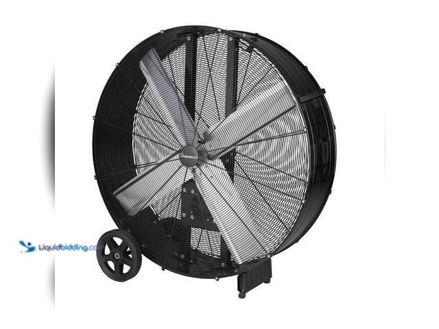 Lot 49-5545051 - VISIONAIR
42 in. Heavy-Duty High Velocity Belt Drive Drum Fan in Black Unused