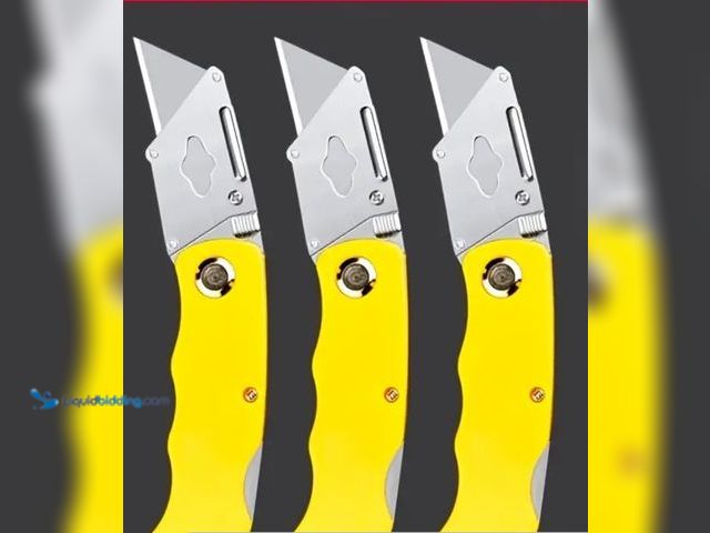 Lot 49-1814192 - 6 yellow  Lightweight Folding Multi-functional Knives with 10 Blades