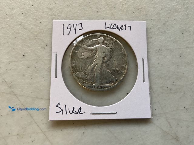 Lot 49-1810254 - 1943 WALKING LIBERTY HALF DOLLAR COIN 90% SILVER #COINS1113