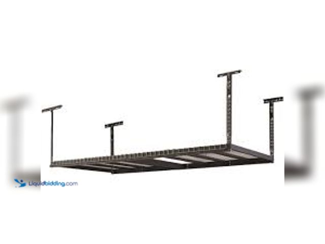Lot 49-5438105 - Husky 97.5 in. W x 43.75 in. H x 32 in. D Adjustable Height Metal Heavy-Duty Overhead Garage Storage...
